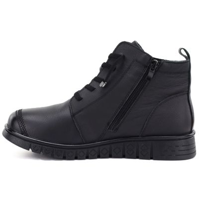 3. Komfortable schwarze Damen-Lederstiefeletten T.Sokolski OL67-1