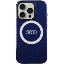 Audi IML Big Logo MagSafe Hülle für iPhone 15 Pro – blau