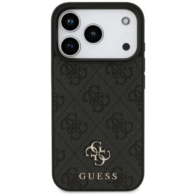 3. Guess 4G Small Classic Logo MagSafe Hülle für iPhone 17 Pro – Schwarz