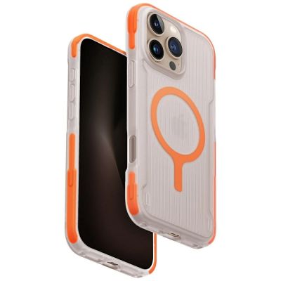 Uniq Combat Active Magclick Ladehülle für iPhone 16 Pro Max - Orange