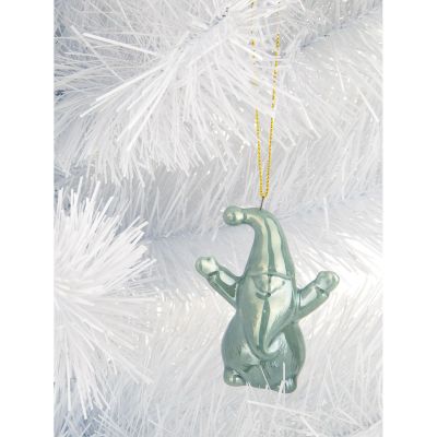 6. Keramik-Weihnachtsmannkugel, 7,8 cm, 1 Stück