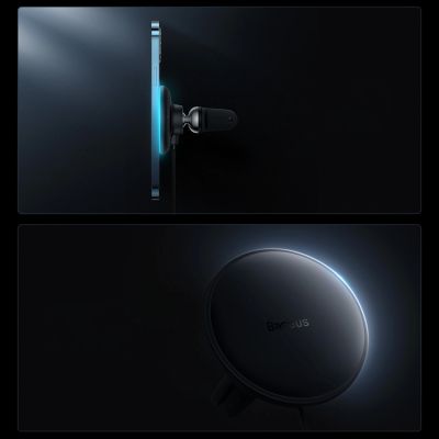 12. MagSafe 15W USB C 25W Baseus CW01 induktives Autoladegerät - Schwarz