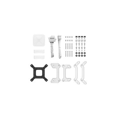 6. DeepCool LS520 WH All-in-One-Flüssigkeitskühler für Prozessoren, 12 cm, Weiß, 1 Stück.
