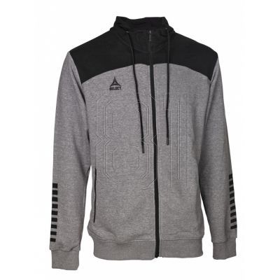 3. Select Oxford Zip Hoodie U T26-01811 grau/schwarz