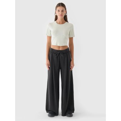 5. Damen Crop Top Slim Uni 4F 4FRAW24TTSHF2581-47S