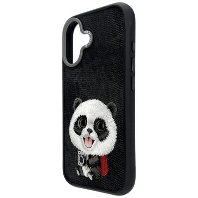 6. Nimmy Big Eyed Pet 2.0 Panda Hülle für iPhone 17 - Schwarz
