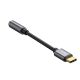 3. Baseus L54-Adapter für USB-C-Kopfhörer/Miniklinke 3,5 mm DAC 24 Bit 48 KHz – Grau