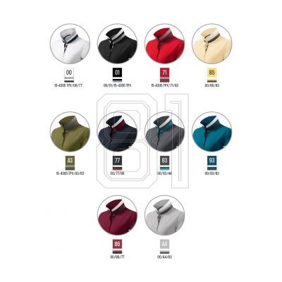 4. Malfini Collar Up W MLI-257A4 Silbergraues Poloshirt