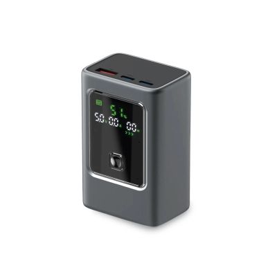 Powerbank SBS 10000mAh PD 35W mit LCD-Display - grau
