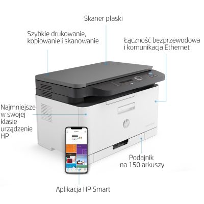 12. HP Color Laser MFP 178nw 4ZB96A (Laser, Farblaser; A4; Flachbettscanner)