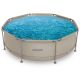 2. VIRTUFIT RUNDER POOL 244 CM MIT FILTPUMPE BEIGE