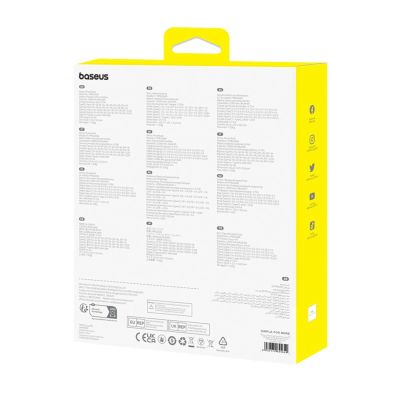 8. Baseus Blade2 12000mAh 65W Powerbank mit Digitalanzeige (mit Baseus Mini White Series USB-C - USB-C 100W (20V/5A) 50cm weißes Kabel) - Orange