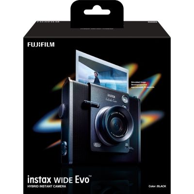 20. FUJIFILM Instax WIDE Evo Black EX D CMOS Hybrid-Sofortbildkamera Schwarz