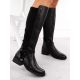 28. Damen-Lederstiefel im Offiziersstil, gefüttert, schwarz Rieker Z9564-00