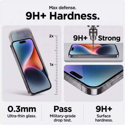 5. Tech-Protect Glass SPY+ 2er-Pack Sichtschutzglas aus gehärtetem Glas für iPhone 18 Pro Max
