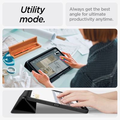 12. Spigen Urban Fit Hülle für iPad Air 10,9'' 4/5 2020-2022 / 11,6'' 2024 – Schwarz