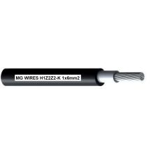 Photovoltaikkabel // MG Wires // 1x6mm², 0,6/1kV schwarz H1Z2Z2-K-6mm2 BK, 50m Packung