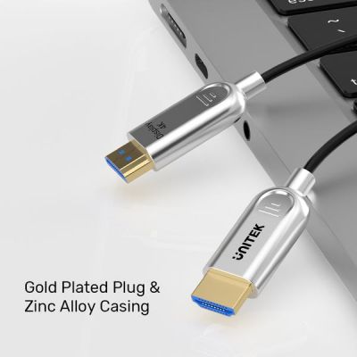 17. UNITEK HDMI-Lichtwellenleiterkabel 2.0 AOC 4K 60Hz 20M