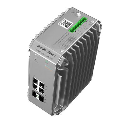 4. Ruijie Networks RG-NIS3100-4GT2SFP-HP Managed Network Switch L2 Gigabit Ethernet (10/100/1000) unterstützt PoE (Grau)