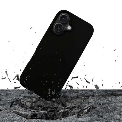 4. 3mk Silikonhülle für iPhone 16 Plus – Schwarz