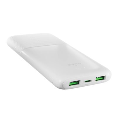 4. Powerbank Puro DAILY 10 PLUS 10000mAh 2x USBA / 1x USB-C 22,5W - weiß