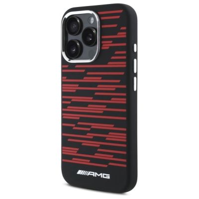 2. AMG Silicone Graphics MagSafe-Hülle für iPhone 16 Pro Max – Schwarz