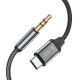 Tech-Protect UltraBoost Audio USB-C / 3,5-mm-Miniklinkenkabel 1 m – Schwarz