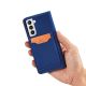 10. Magnetkartenhülle Hülle für Samsung Galaxy S22+ (S22 Plus) Tasche Geldbörse Kartenhalter Blau