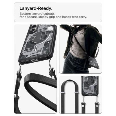 13. Spigen Ultra Hybrid Mag MagSafe Hülle für Samsung Galaxy S26 Zero One – Transparent Schwarz