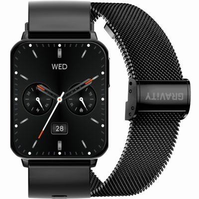 Smartwatch Gravity Black 2 Armbänder GT17-7