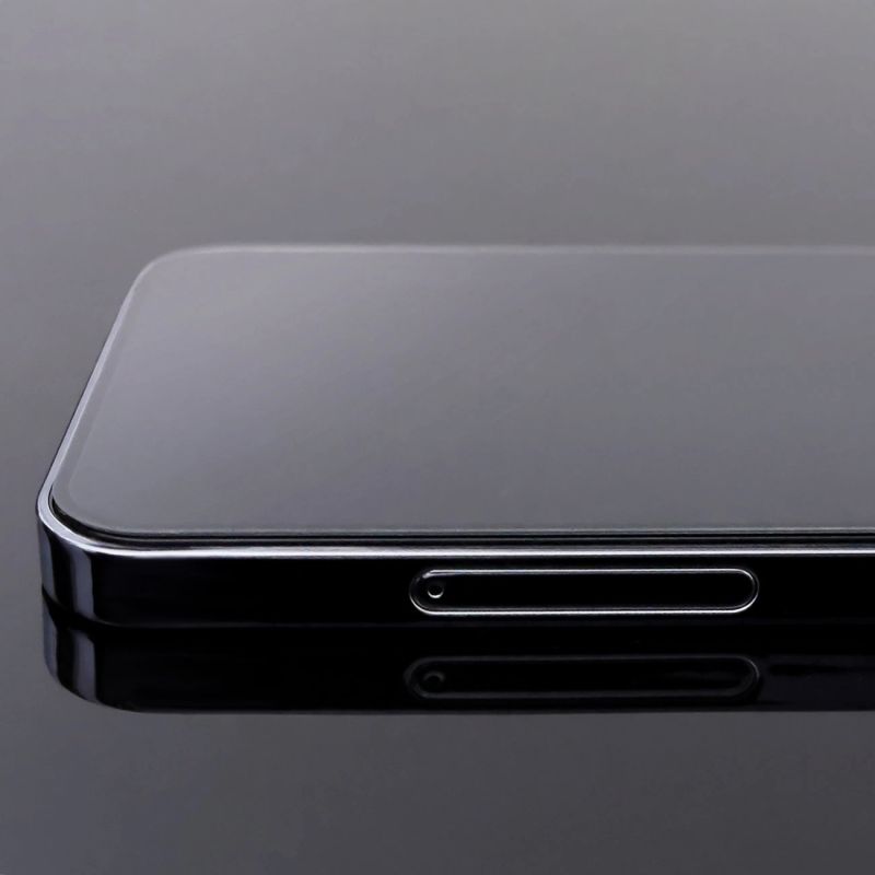 5. 2 Stk. Vollbild-Hartglas mit Rahmen Case Friendly Wozinsky Full Glue iPhone 15 Pro Max – Schwarz