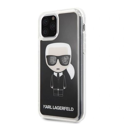 2. Karl Lagerfeld Iconic Glitter iPhone 11 Pro Hülle – Schwarz