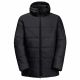 Herren Übergangsjacke Jack Wolfskin DEUTZER LONG JKT M schwarz atmungsaktives Material schwarz (1207451_6000)