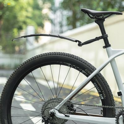 9. Rockbros FK-810 Faltbarer Teleskop-Fahrradschutzblechsatz – Schwarz