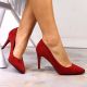 12. Sergio Leone W SK379K rote Wildleder-Pumps