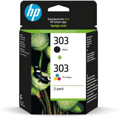 HP Original 303 Tintenpatronen, 2er-Pack: Schwarz und Dreifarbig