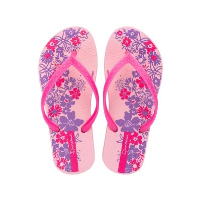5. Ipanema Classic Happy rosa Kinder-Flip-Flops für Mädchen