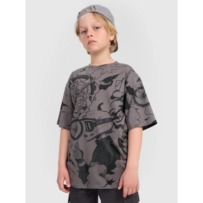 Oversize-T-Shirt für Jungen mit Aufdruck 4F 4FJRAW25TTSHM3063-90A