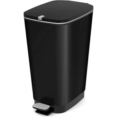 KETER Mülltonne mit Pedal, 60 l, schwarz