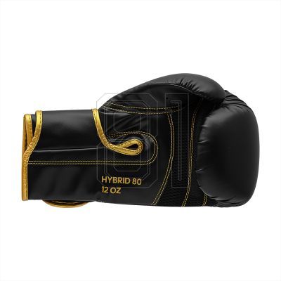 22. adidas HYBRID 80 ADIH80 boxing gloves black gold