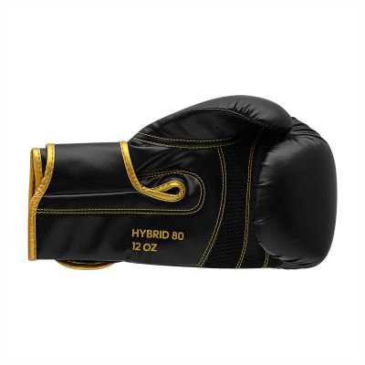 22. adidas HYBRID 80 ADIH80 Boxhandschuhe schwarz gold