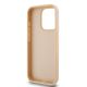 7. DKNY Lederhülle mit kariertem Monomuster und bedruckten Streifen für iPhone 15 Pro Max – Rosa
