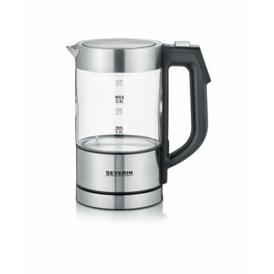 Severin WK 3458 Wasserkocher 0,5 l 1100 W Schwarz, Transparent