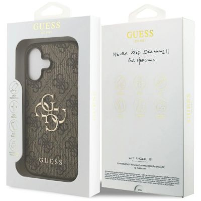8. Guess 4G Big Logo Hülle für iPhone 17 - Braun