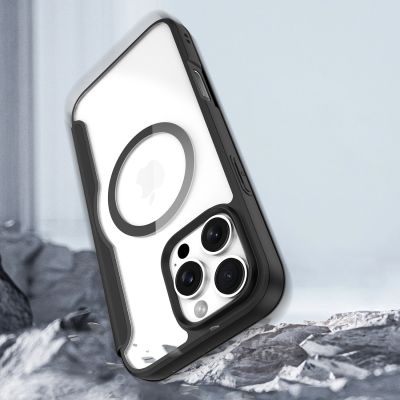 10. Dux Ducis Skin X Pro Hülle für iPhone 16 Pro mit MagSafe und Klappe – Schwarz