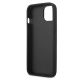 7. Karl Lagerfeld Leder Ikonik Karl's Head Metallhülle für iPhone 13 mini - Blau