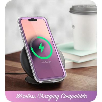 3. Supcase Cosmo Hülle für iPhone 14 Plus – rosa Marmor