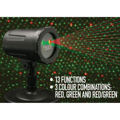 8. Laserprojektor mit 13 Funktionen und Fernbedienung