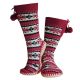 2. GLOVII BEHEIZBARE HAUSSCHUHE MIT SOCKEN, GRÖSSE 40-44, NORWEGISCHES MUSTER, INKLUSIVE BATTERIEN UND LADEKABEL, GQ5L