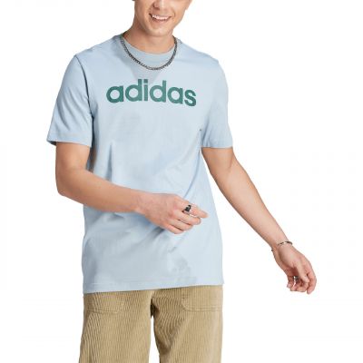 4. adidas Essentials Single Jersey Linear Logo-T-Shirt mit Stickerei M IJ8651